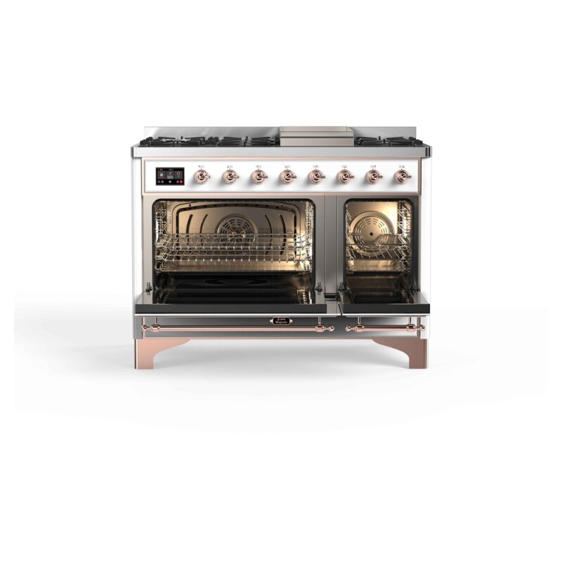 Majestic II Series 48" Dual Fuel Natural Gas Freestanding Range UM12FDNS3WHP