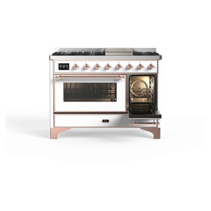 Majestic II Series 48" Dual Fuel Natural Gas Freestanding Range UM12FDNS3WHP