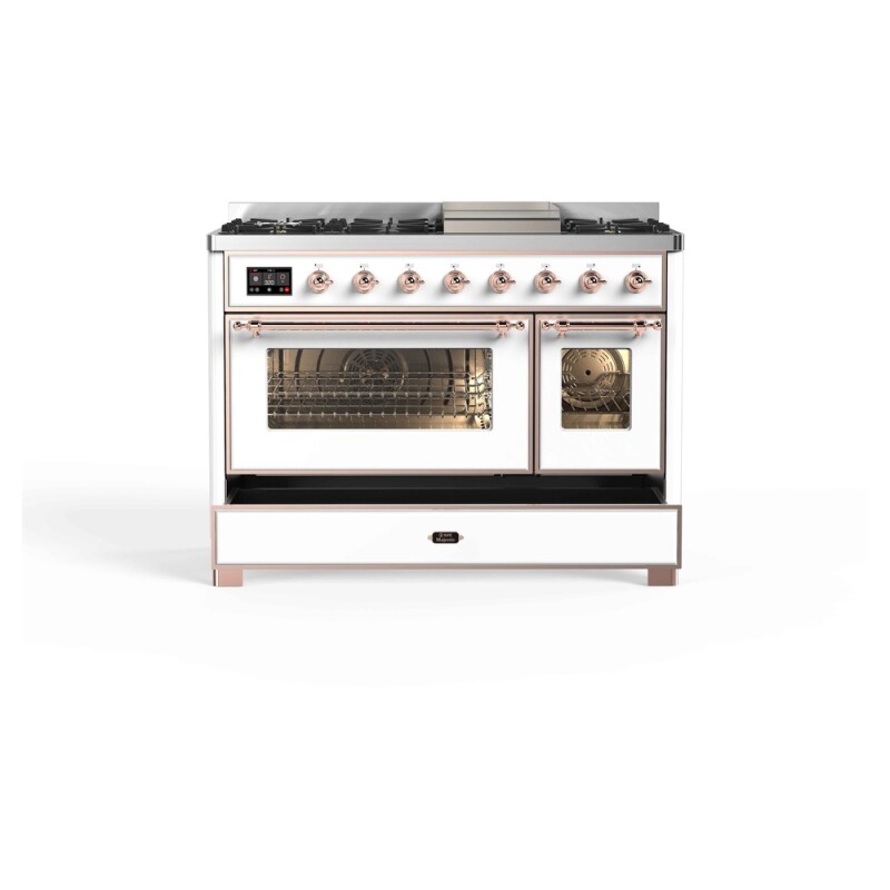 Majestic II Series 48" Dual Fuel Natural Gas Freestanding Range UM12FDNS3WHP