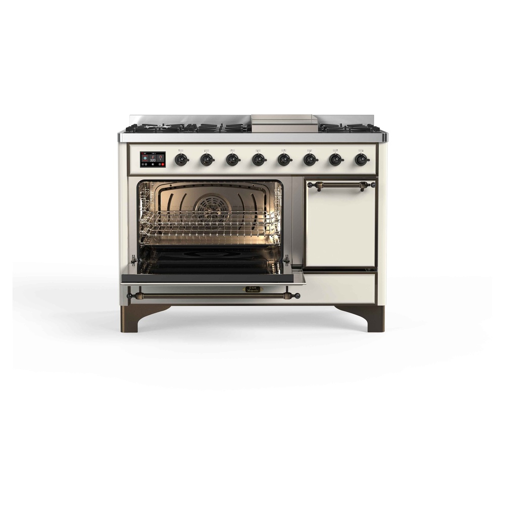 Majestic II Series 48" Dual Fuel Natural Gas Freestanding Range UM12FDQNS3AWB