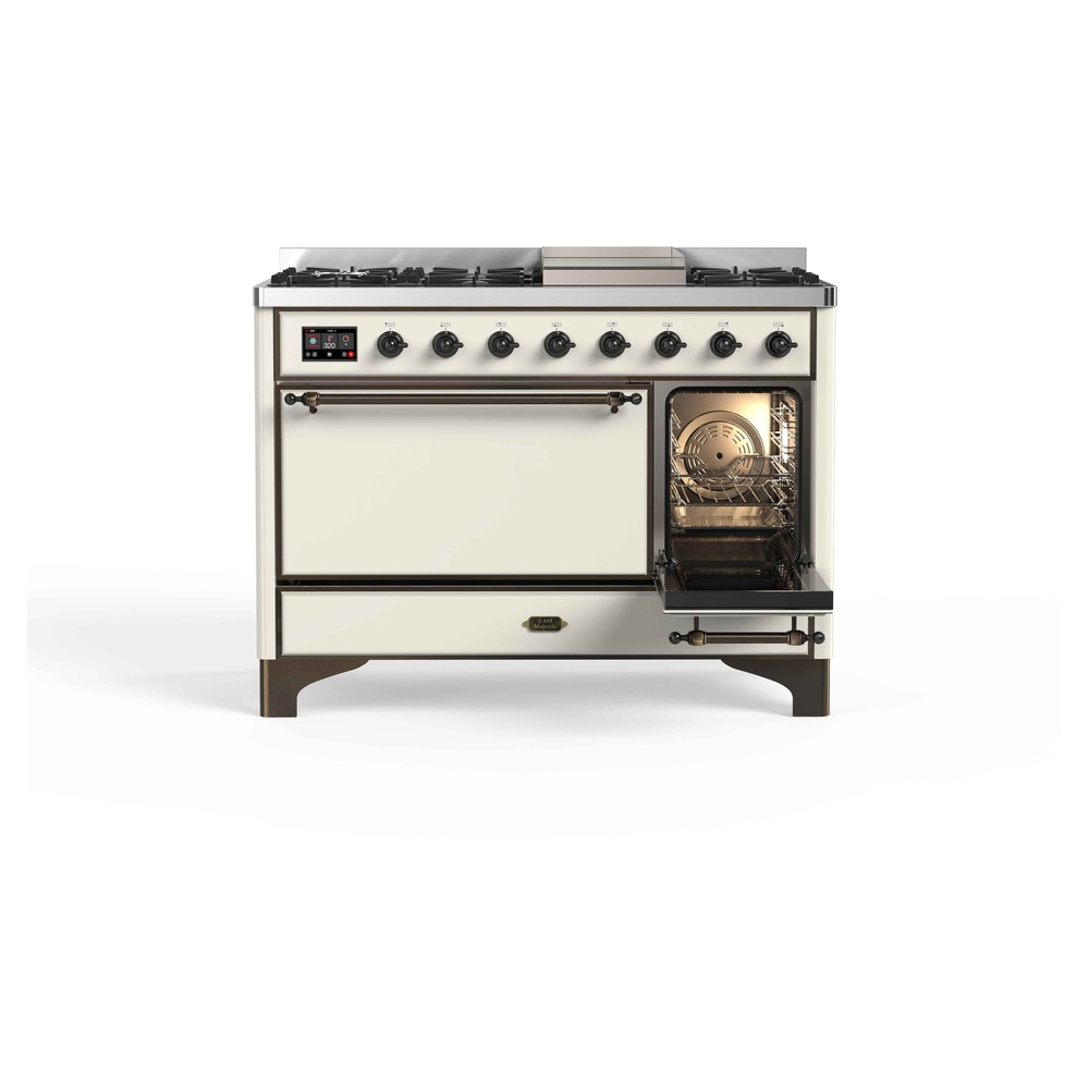Majestic II Series 48" Dual Fuel Natural Gas Freestanding Range UM12FDQNS3AWB