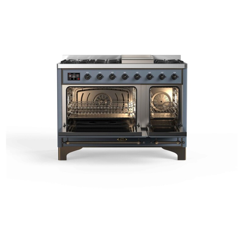 Majestic II Series 48" Dual Fuel Natural Gas Freestanding Range UM12FDQNS3BGB