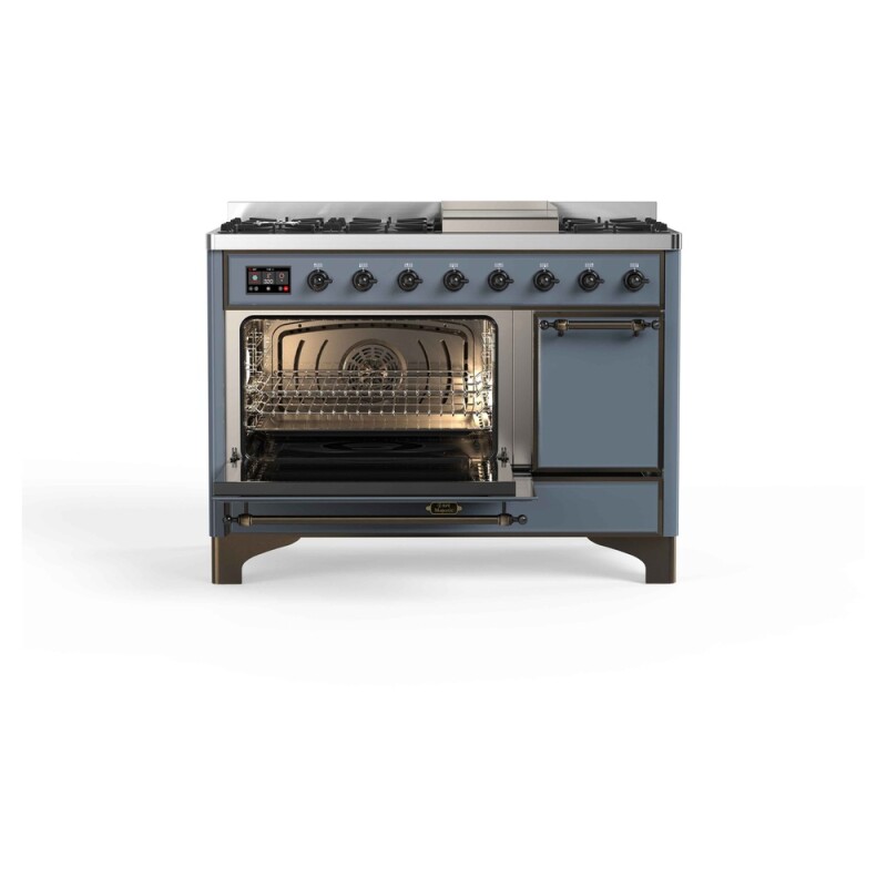 Majestic II Series 48" Dual Fuel Natural Gas Freestanding Range UM12FDQNS3BGB