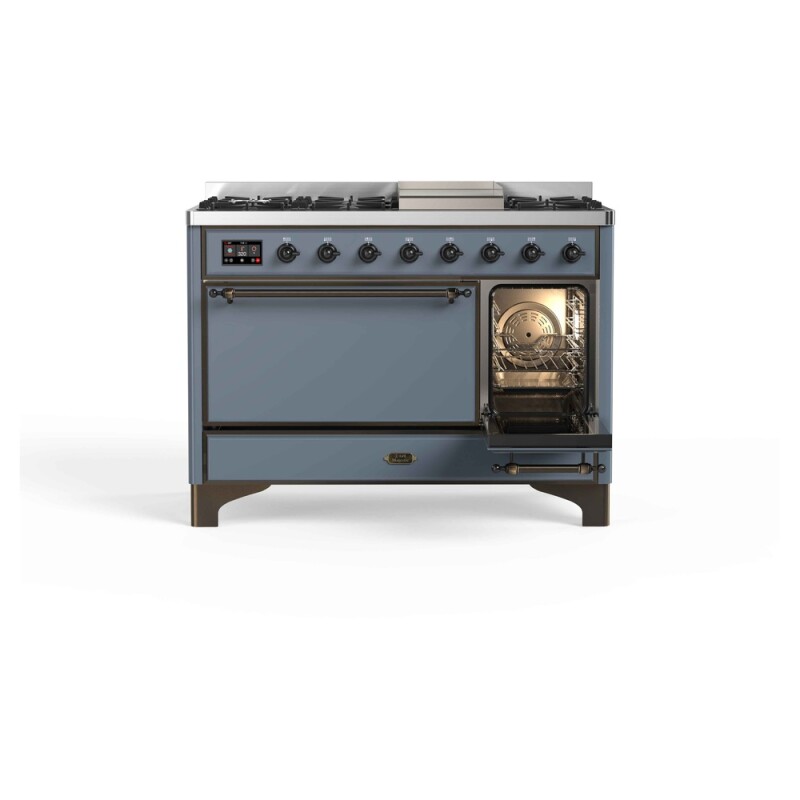 Majestic II Series 48" Dual Fuel Natural Gas Freestanding Range UM12FDQNS3BGB