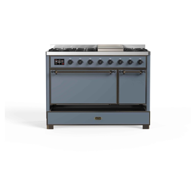 Majestic II Series 48" Dual Fuel Natural Gas Freestanding Range UM12FDQNS3BGB