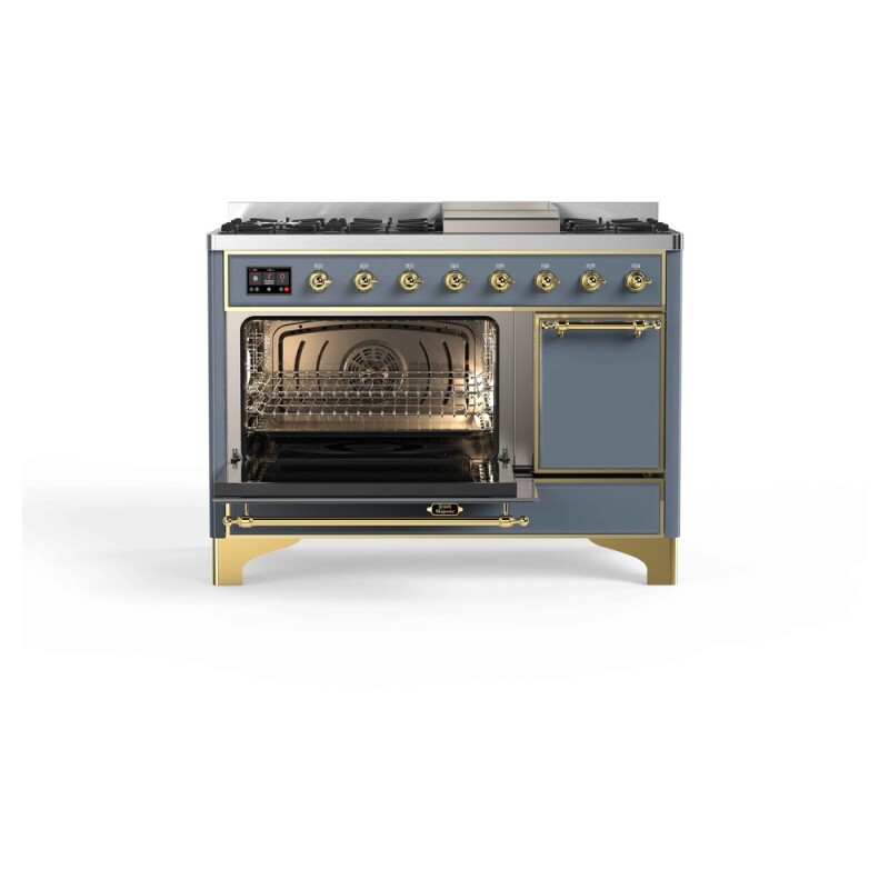 Majestic II Series 48" Dual Fuel Natural Gas Freestanding Range UM12FDQNS3BGG