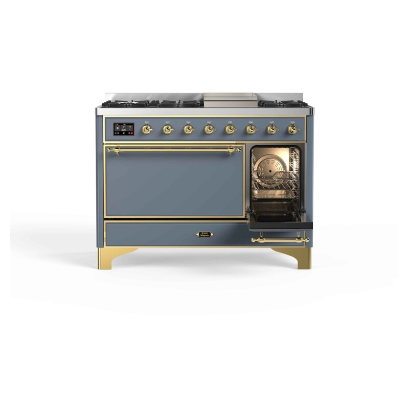 Majestic II Series 48" Dual Fuel Natural Gas Freestanding Range UM12FDQNS3BGG