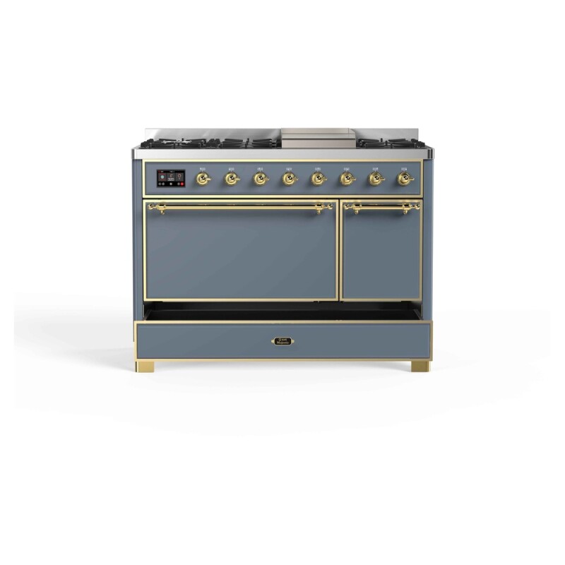Majestic II Series 48" Dual Fuel Natural Gas Freestanding Range UM12FDQNS3BGG