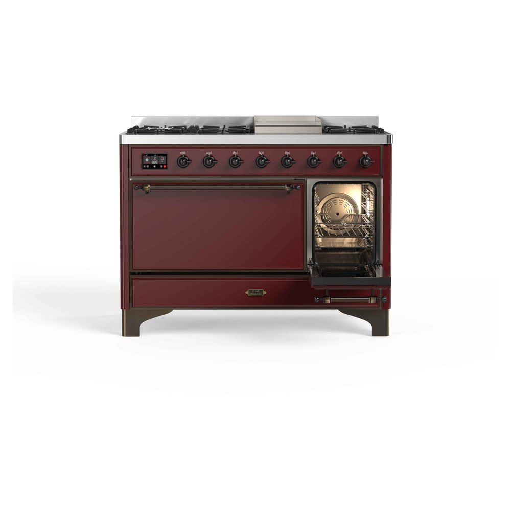Majestic II Series 48" Dual Fuel Natural Gas Freestanding Range UM12FDQNS3BUB
