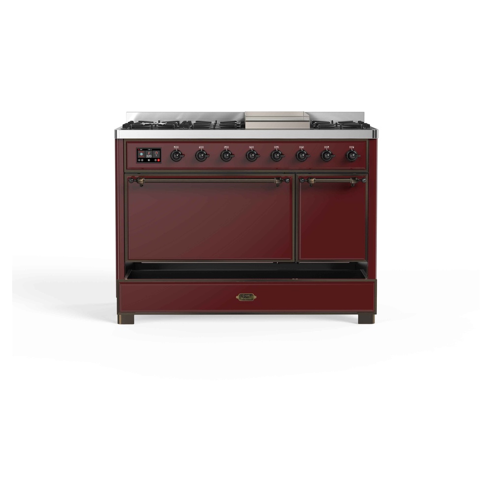 Majestic II Series 48" Dual Fuel Natural Gas Freestanding Range UM12FDQNS3BUB