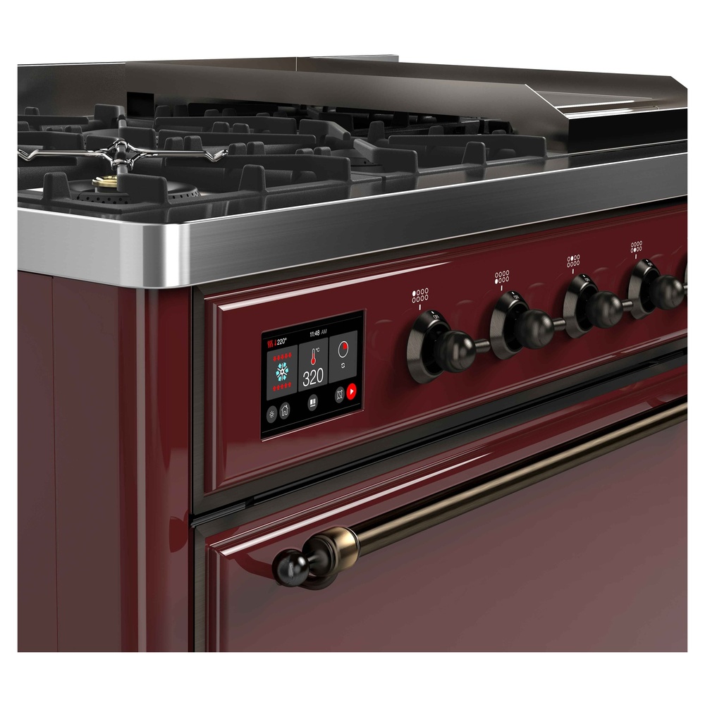 Majestic II Series 48" Dual Fuel Natural Gas Freestanding Range UM12FDQNS3BUB