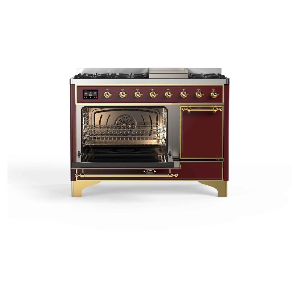 Majestic II Series 48" Dual Fuel Natural Gas Freestanding Range UM12FDQNS3BUG