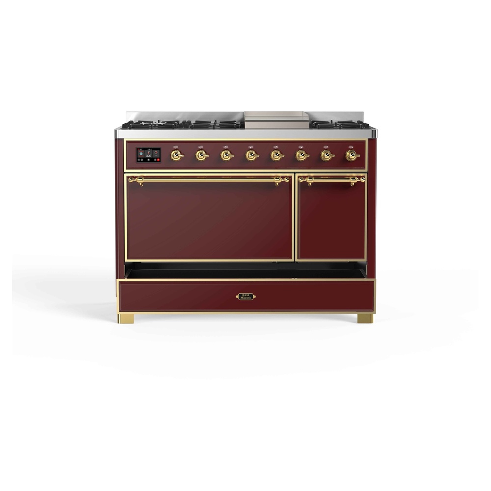 Majestic II Series 48" Dual Fuel Natural Gas Freestanding Range UM12FDQNS3BUG