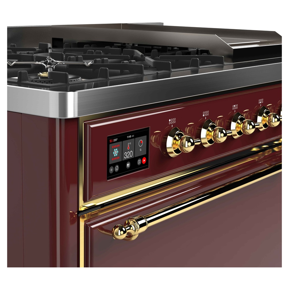 Majestic II Series 48" Dual Fuel Natural Gas Freestanding Range UM12FDQNS3BUG