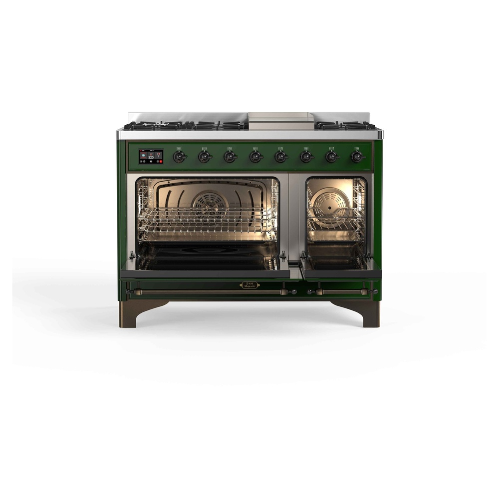 Majestic II Series 48" Dual Fuel Natural Gas Freestanding Range UM12FDQNS3EGB