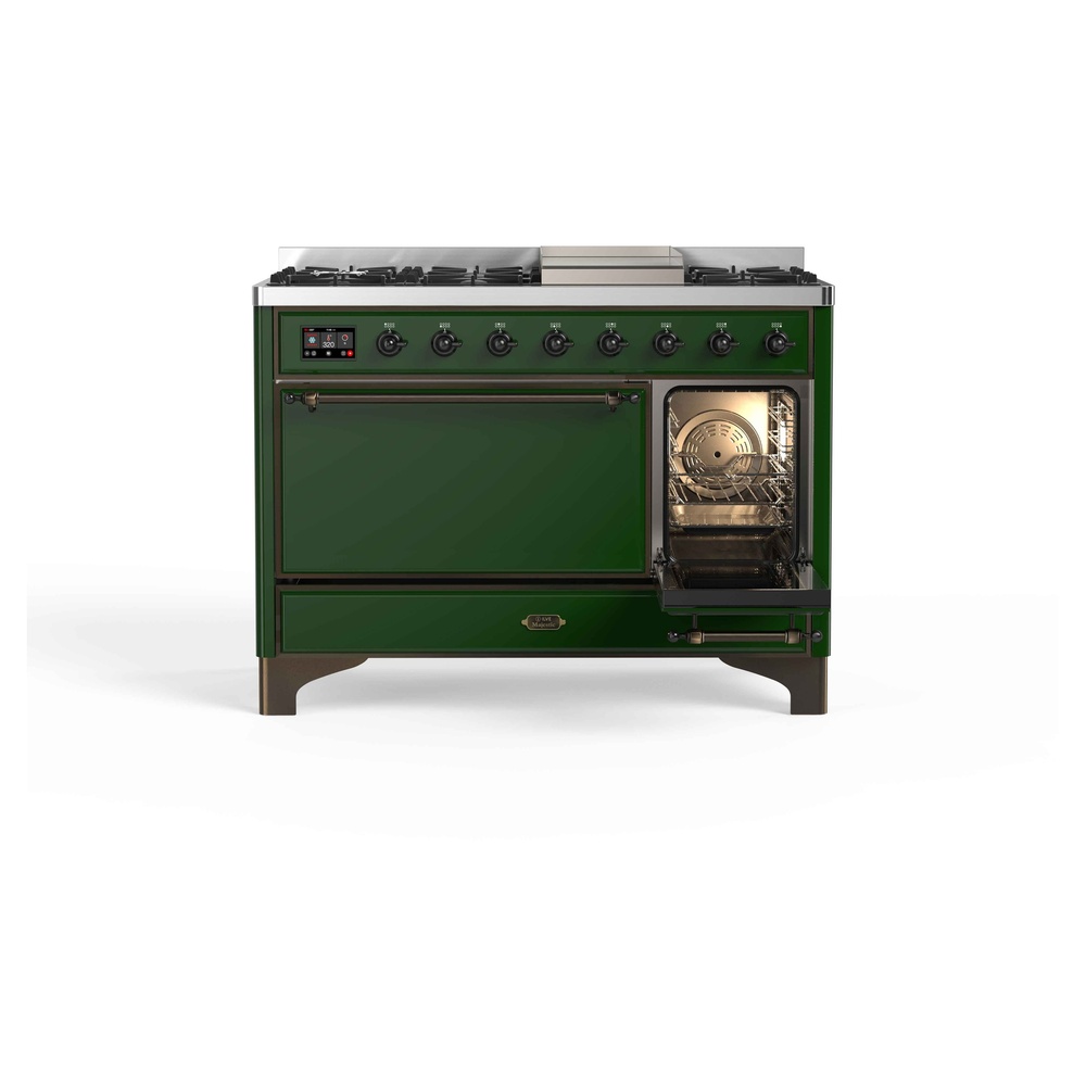 Majestic II Series 48" Dual Fuel Natural Gas Freestanding Range UM12FDQNS3EGB