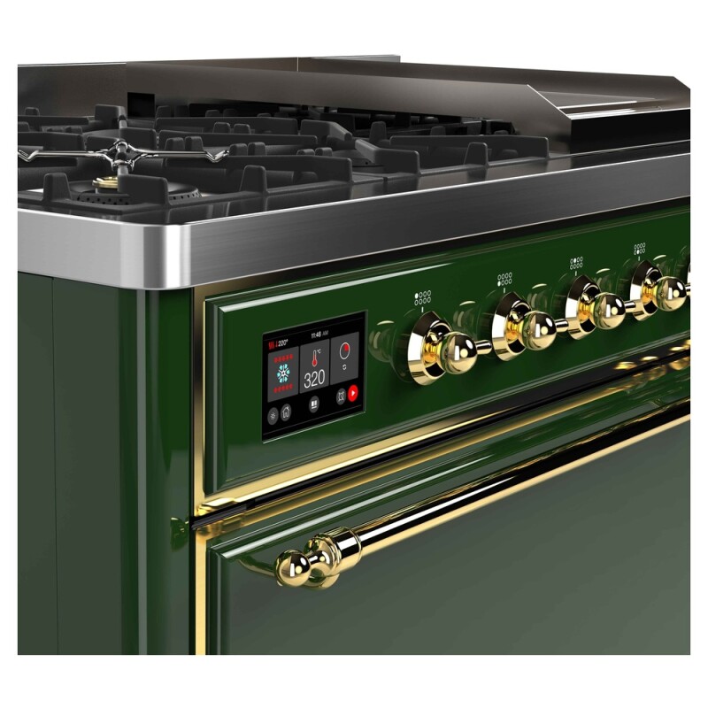 Majestic II Series 48" Dual Fuel Natural Gas Freestanding Range UM12FDQNS3EGG