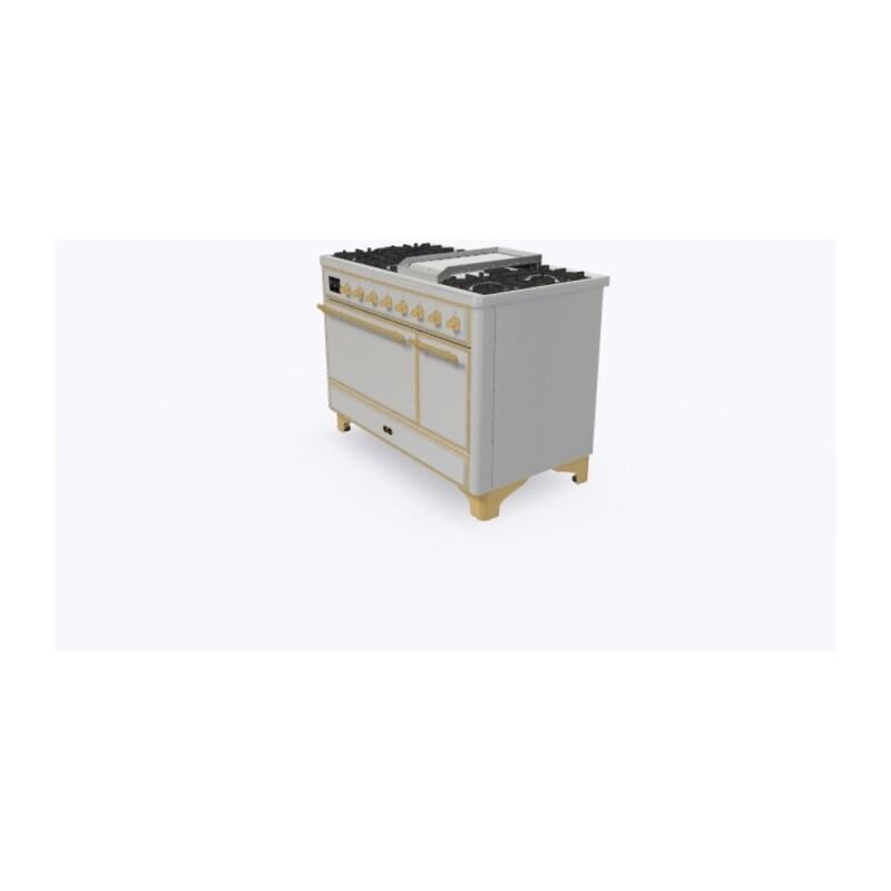 Majestic II Series 48" Dual Fuel Natural Gas Freestanding Range UM12FDQNS3SSG