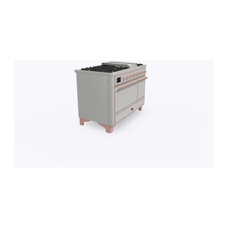 Majestic II Series 48" Dual Fuel Natural Gas Freestanding Range UM12FDQNS3SSP