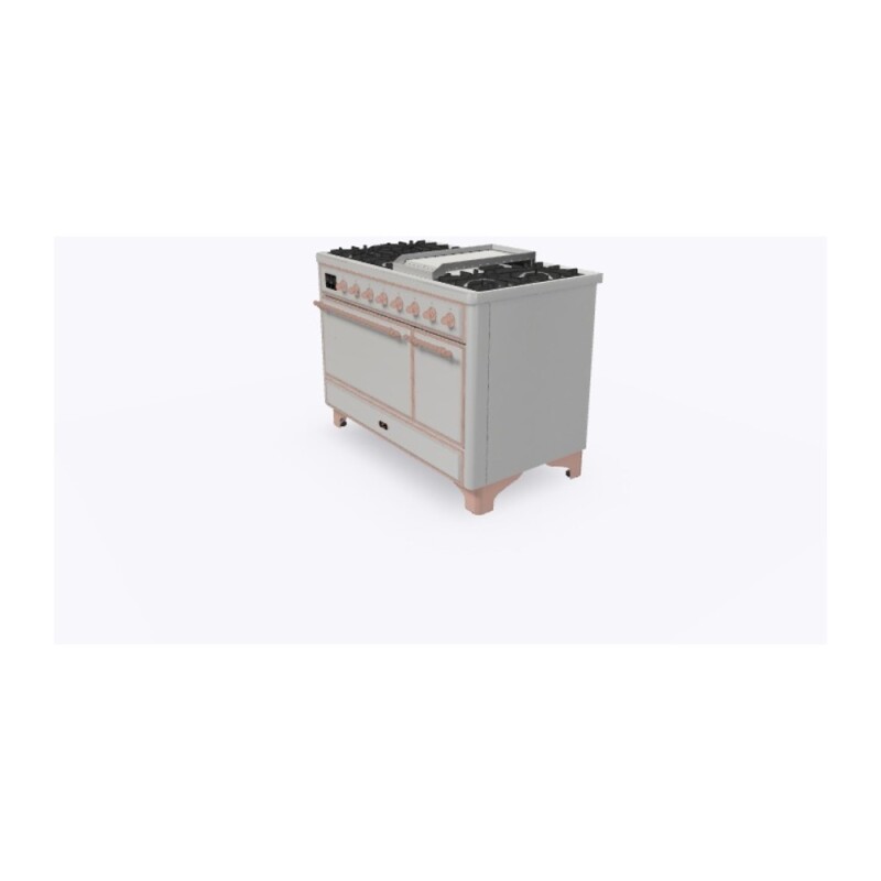 Majestic II Series 48" Dual Fuel Natural Gas Freestanding Range UM12FDQNS3SSP
