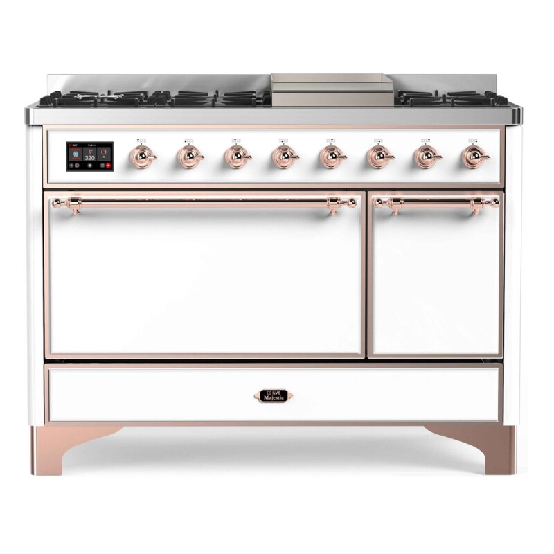 Majestic II Series 48" Dual Fuel Natural Gas Freestanding Range UM12FDQNS3SSP