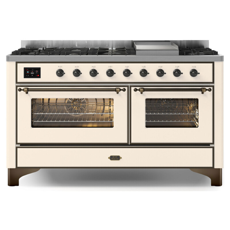 Majestic II Series 60" Dual Fuel Natural Gas Freestanding Range UM15FDNS3AWB