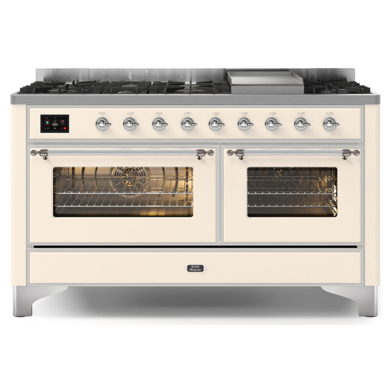 Majestic II Series 60" Dual Fuel Natural Gas Freestanding Range UM15FDNS3BKC
