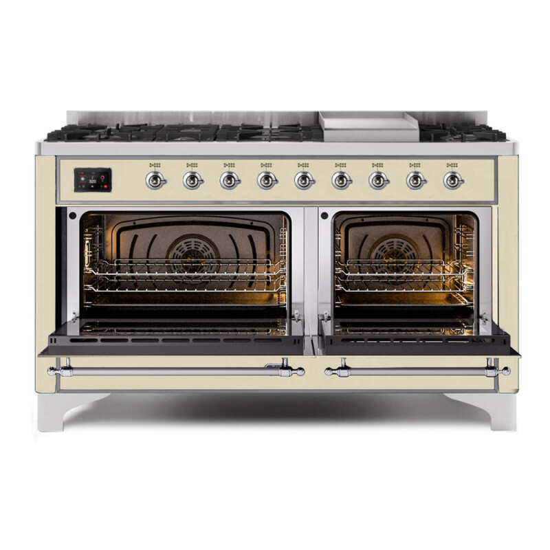 Majestic II Series 60" Dual Fuel Natural Gas Freestanding Range UM15FDNS3AWC