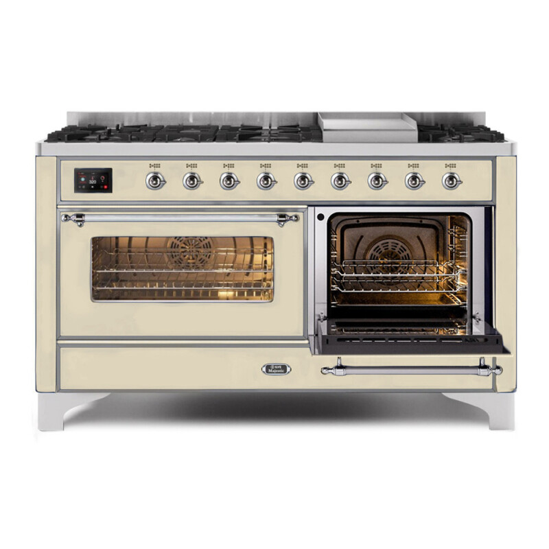 Majestic II Series 60" Dual Fuel Natural Gas Freestanding Range UM15FDNS3AWC