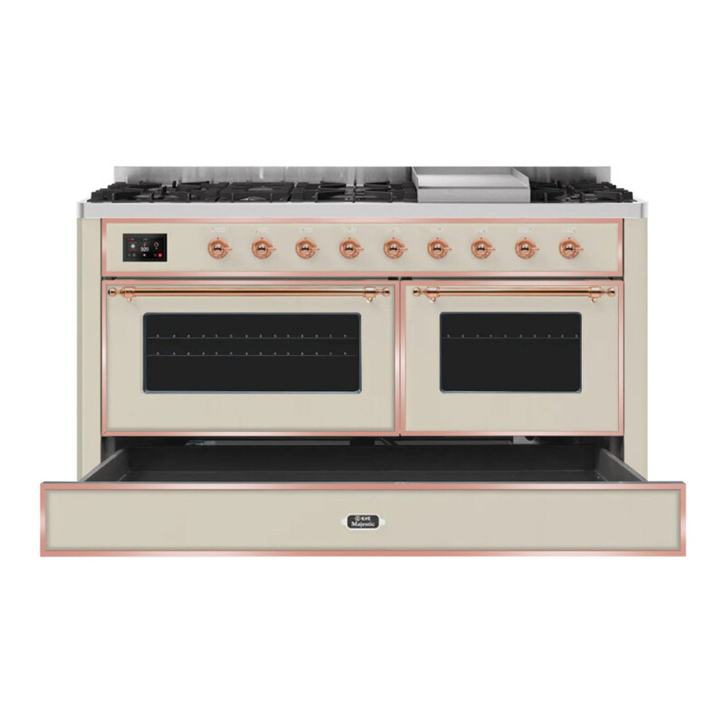 Majestic II Series 60" Dual Fuel Natural Gas Freestanding Range UM15FDNS3AWP