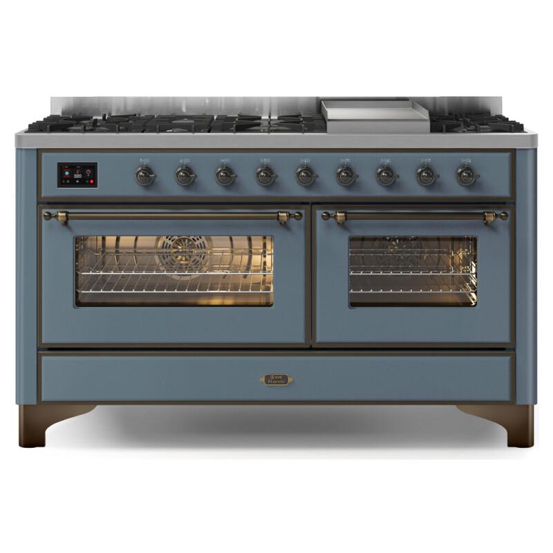 Majestic II Series 60" Dual Fuel Natural Gas Freestanding Range UM15FDNS3AWB