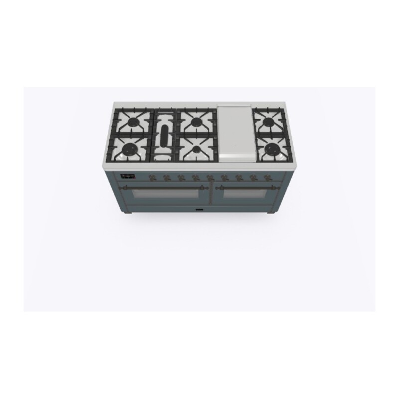 Majestic II Series 60" Dual Fuel Natural Gas Freestanding Range UM15FDNS3BGB