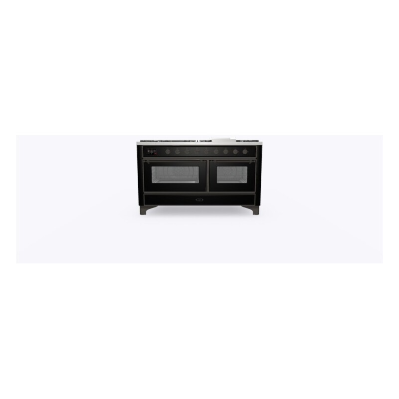 Majestic II Series 60" Dual Fuel Natural Gas Freestanding Range UM15FDNS3BKB