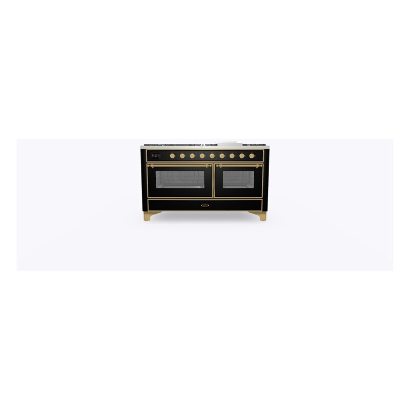 Majestic II Series 60" Dual Fuel Natural Gas Freestanding Range UM15FDNS3BKG