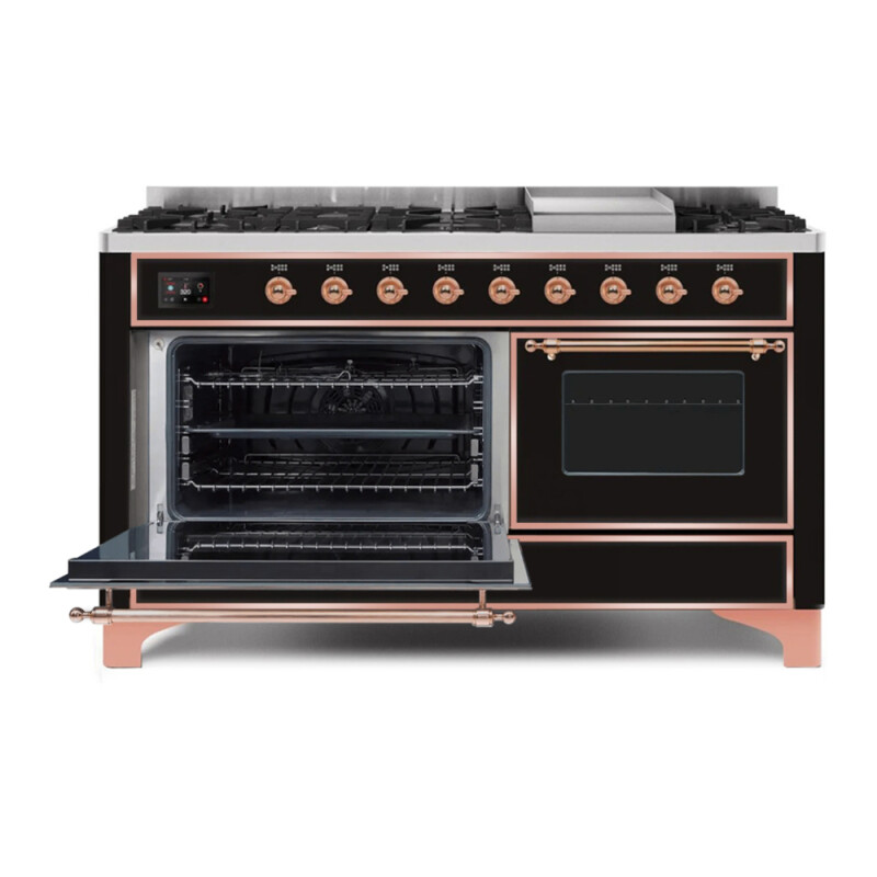 Majestic II Series 60" Dual Fuel Natural Gas Freestanding Range UM15FDNS3BKP
