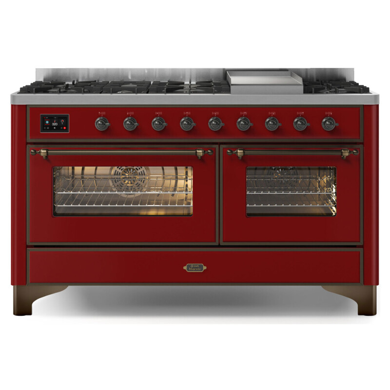 Majestic II Series 60" Dual Fuel Natural Gas Freestanding Range UM15FDNS3AWB