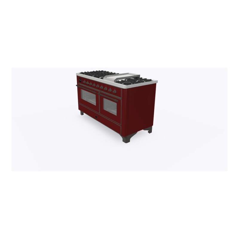 Majestic II Series 60" Dual Fuel Natural Gas Freestanding Range UM15FDNS3BUB