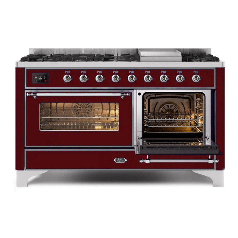 Majestic II Series 60" Dual Fuel Natural Gas Freestanding Range UM15FDNS3BUC