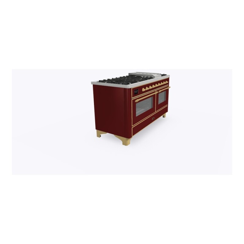 Majestic II Series 60" Dual Fuel Liquid Propane Freestanding Range UM15FDNS3BUGLP