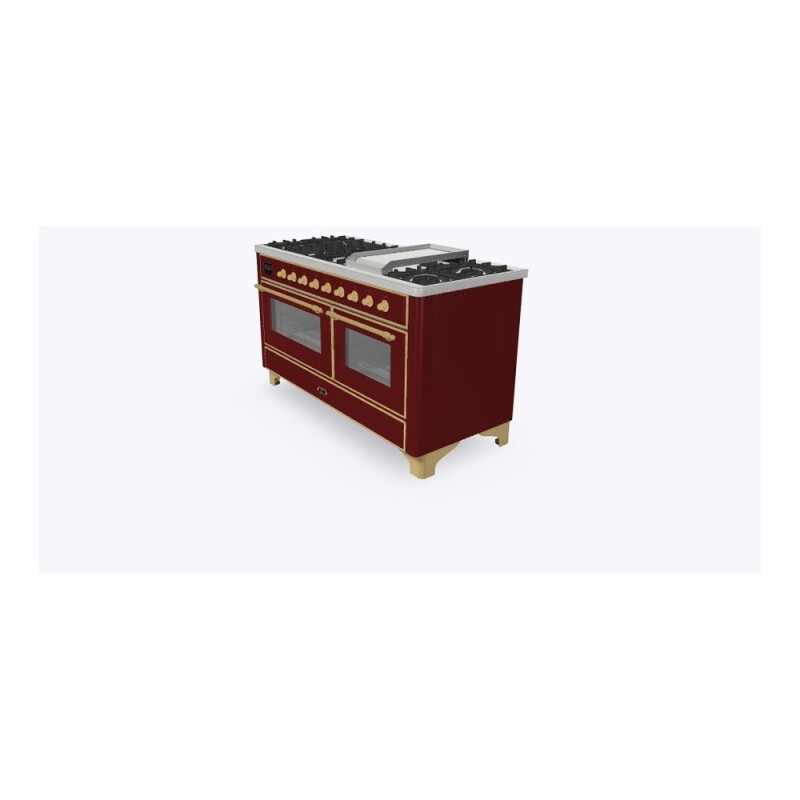 Majestic II Series 60" Dual Fuel Liquid Propane Freestanding Range UM15FDNS3BUGLP