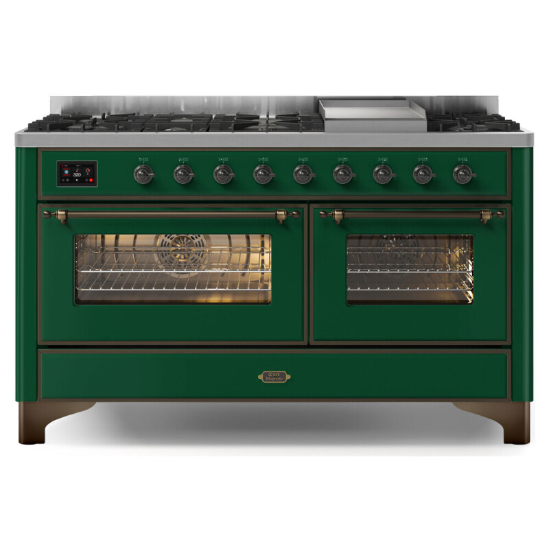 Majestic II Series 60" Dual Fuel Natural Gas Freestanding Range UM15FDNS3AWB