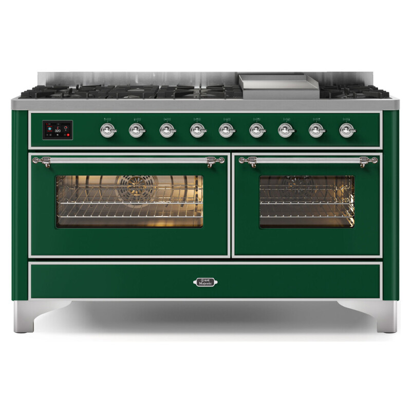 Majestic II Series 60" Dual Fuel Natural Gas Freestanding Range UM15FDNS3BKC