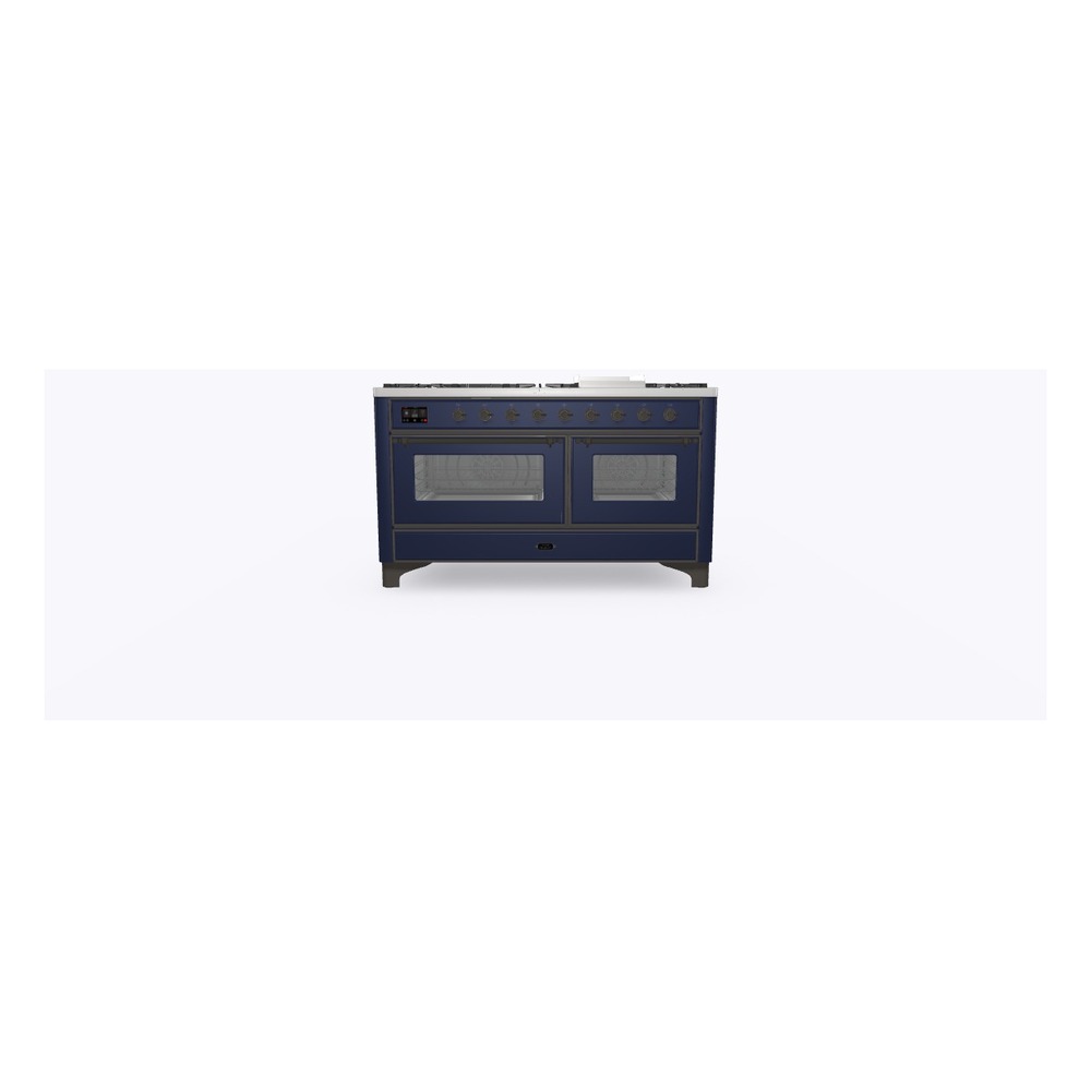 Majestic II Series 60" Dual Fuel Natural Gas Freestanding Range UM15FDNS3MBB