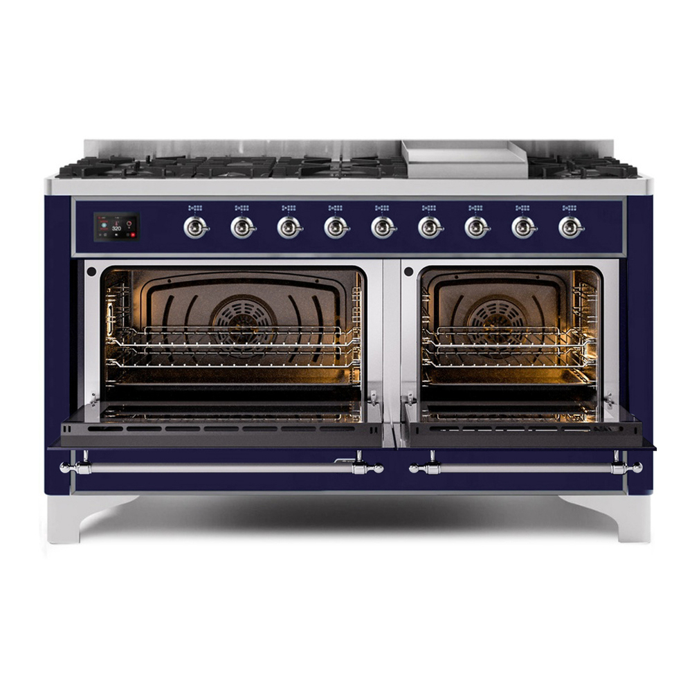 Majestic II Series 60" Dual Fuel Natural Gas Freestanding Range UM15FDNS3MBC
