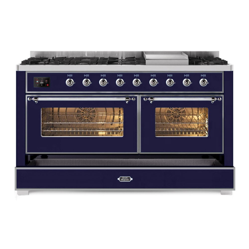 Majestic II Series 60" Dual Fuel Natural Gas Freestanding Range UM15FDNS3MBC