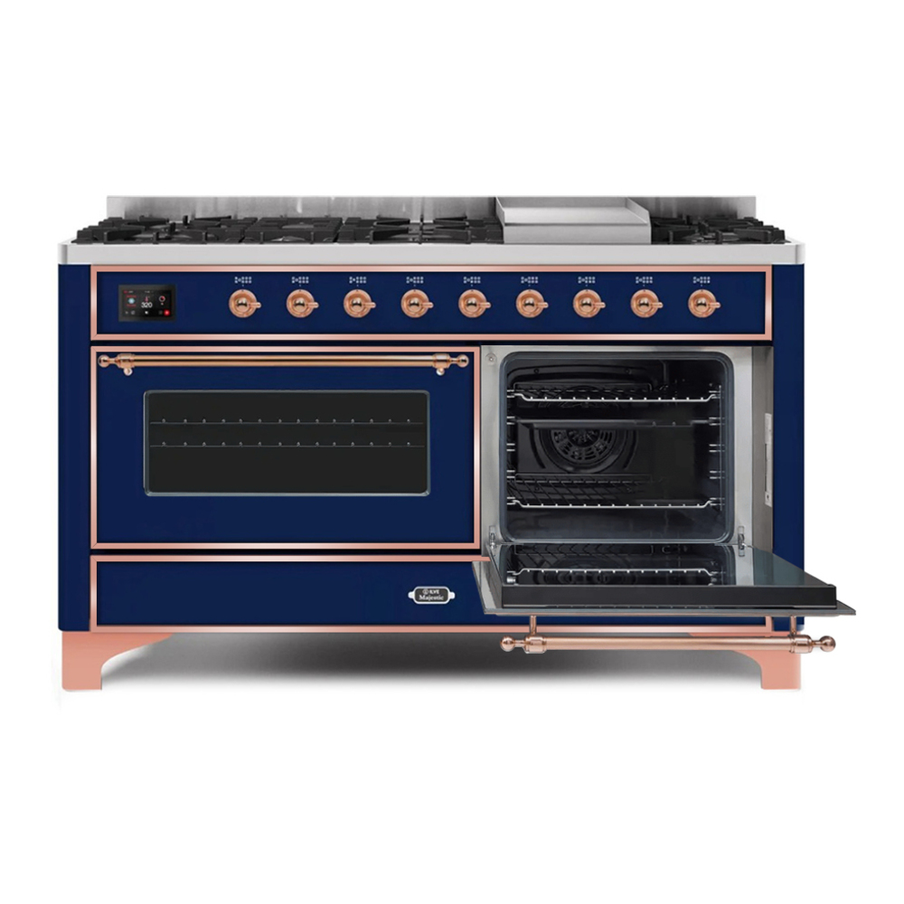 Majestic II Series 60" Dual Fuel Natural Gas Freestanding Range UM15FDNS3MBP