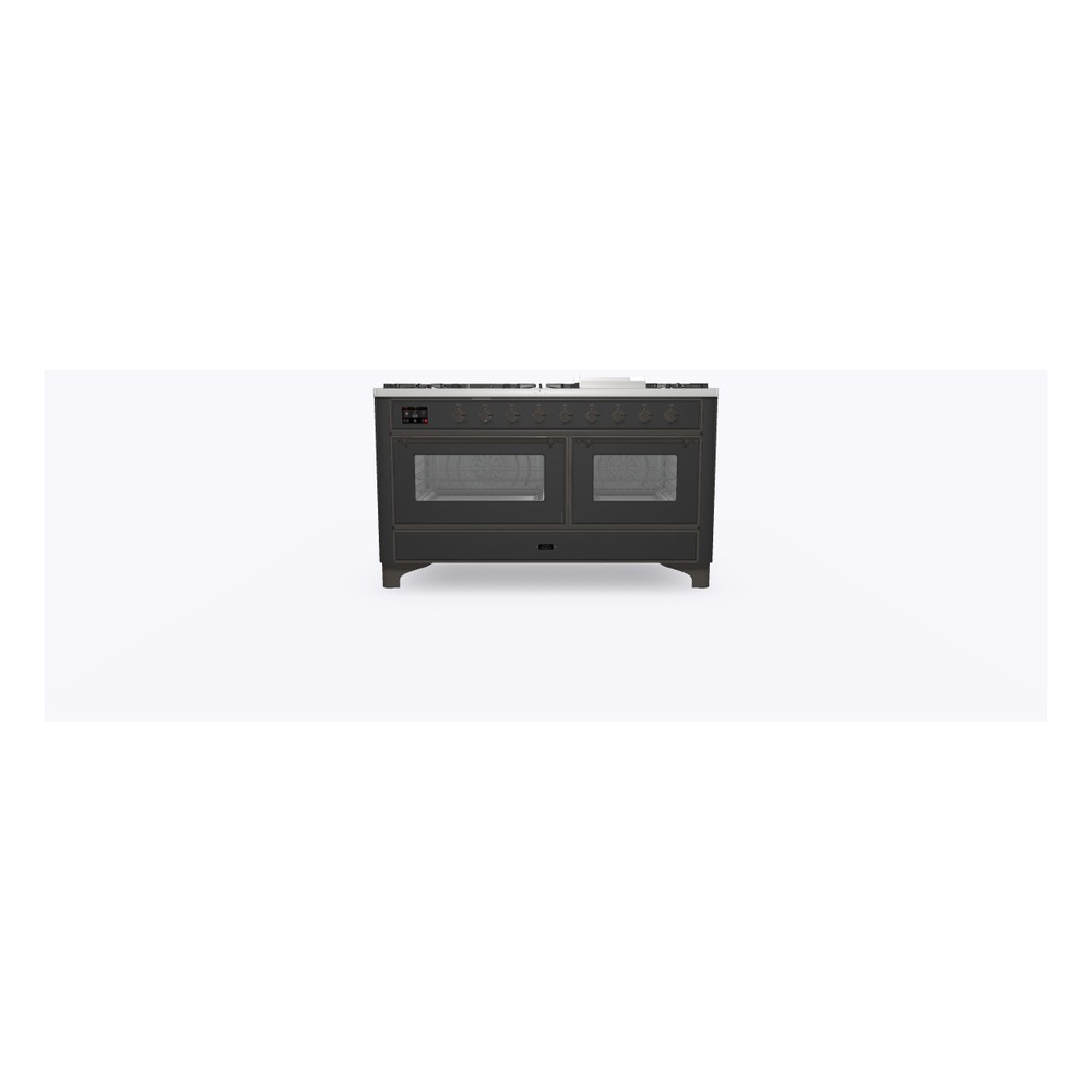 Majestic II Series 60" Dual Fuel Natural Gas Freestanding Range UM15FDNS3MGB
