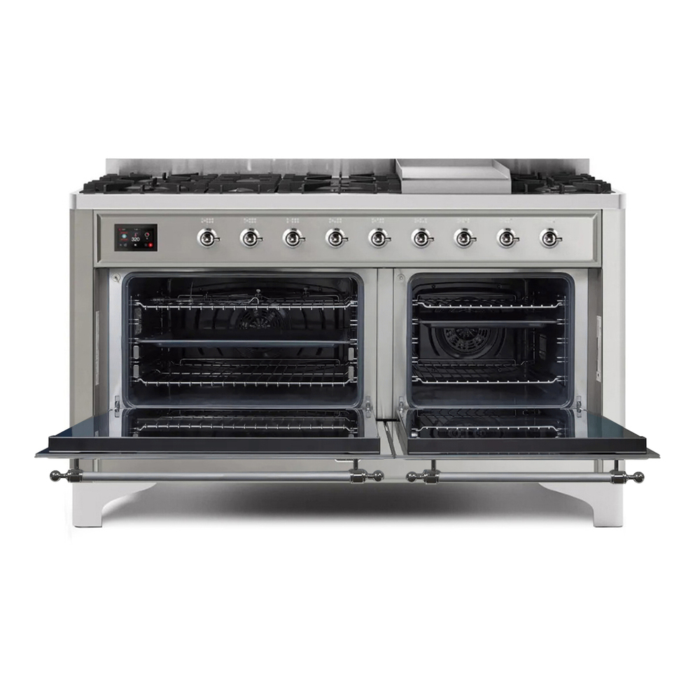 Majestic II Series 60" Dual Fuel Natural Gas Freestanding Range UM15FDNS3SSC