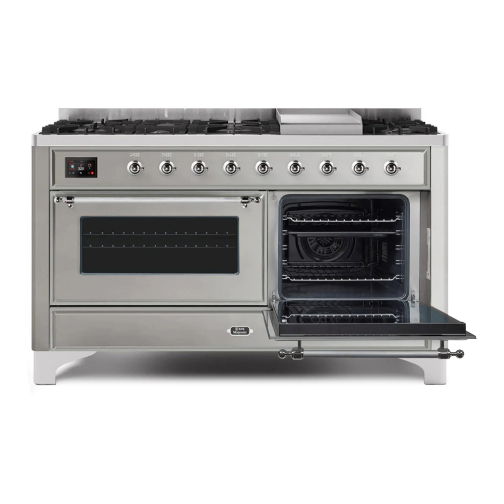 Majestic II Series 60" Dual Fuel Natural Gas Freestanding Range UM15FDNS3SSC