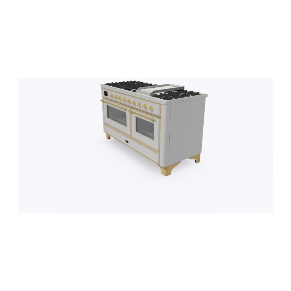 Majestic II Series 60" Dual Fuel Natural Gas Freestanding Range UM15FDNS3SSG